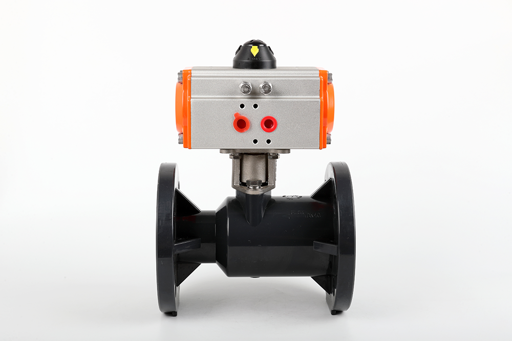 汉阳气动法兰一体球阀